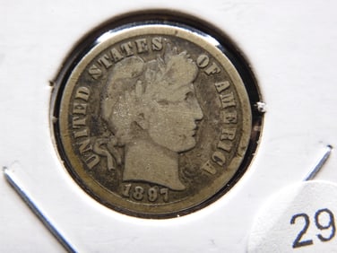 1897 Barber Dime.