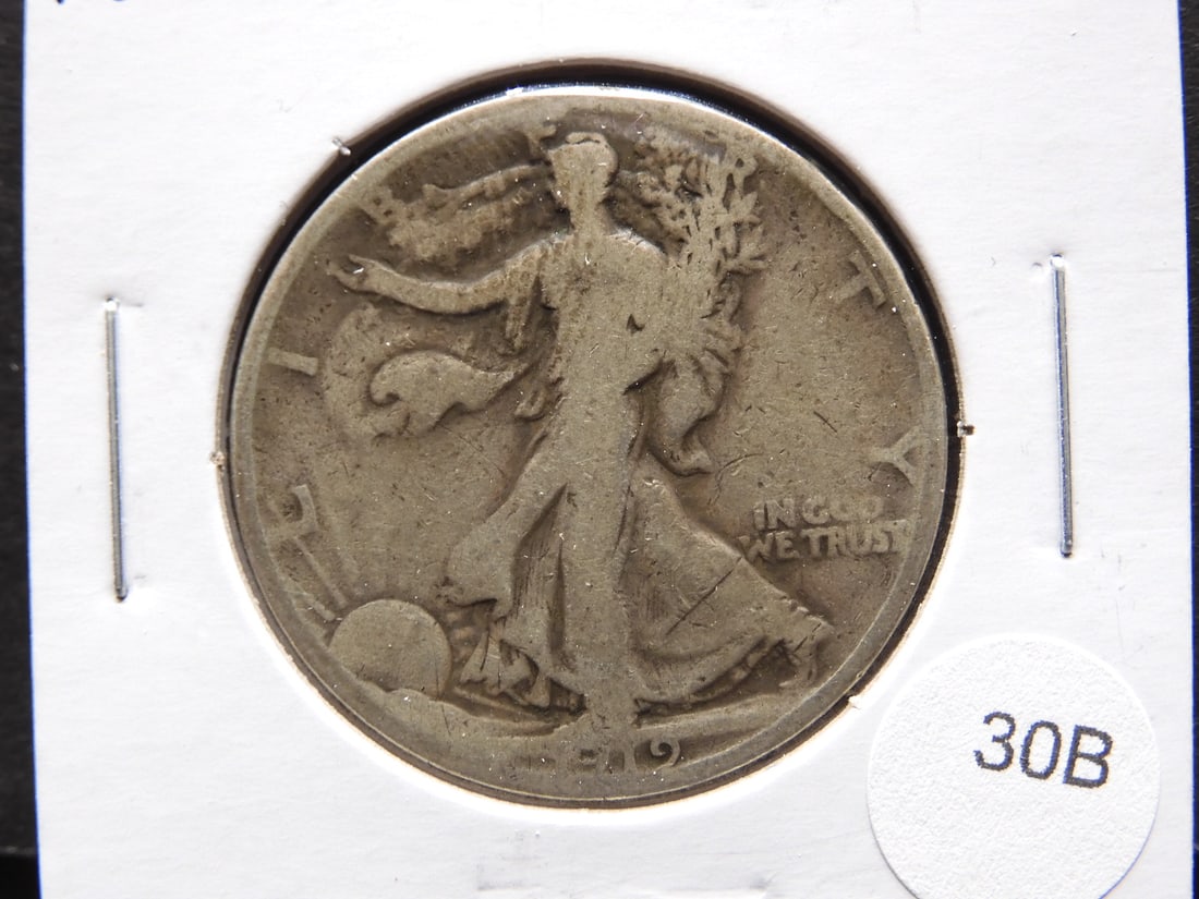 1919 Walking Liberty Half Dollar.: 1919 Walking Liberty Half Dollar.