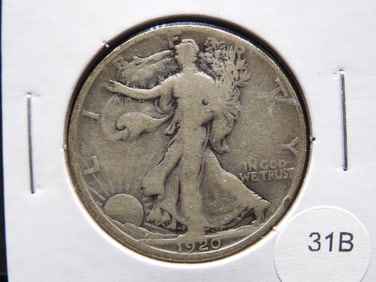 1920-S Walking Liberty Half Dollar.