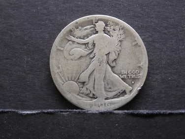 1916-S BIG KEY DATE Walking Liberty Half Dollar