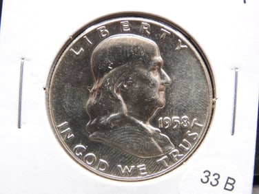 1958 Franklin Half Dollar.