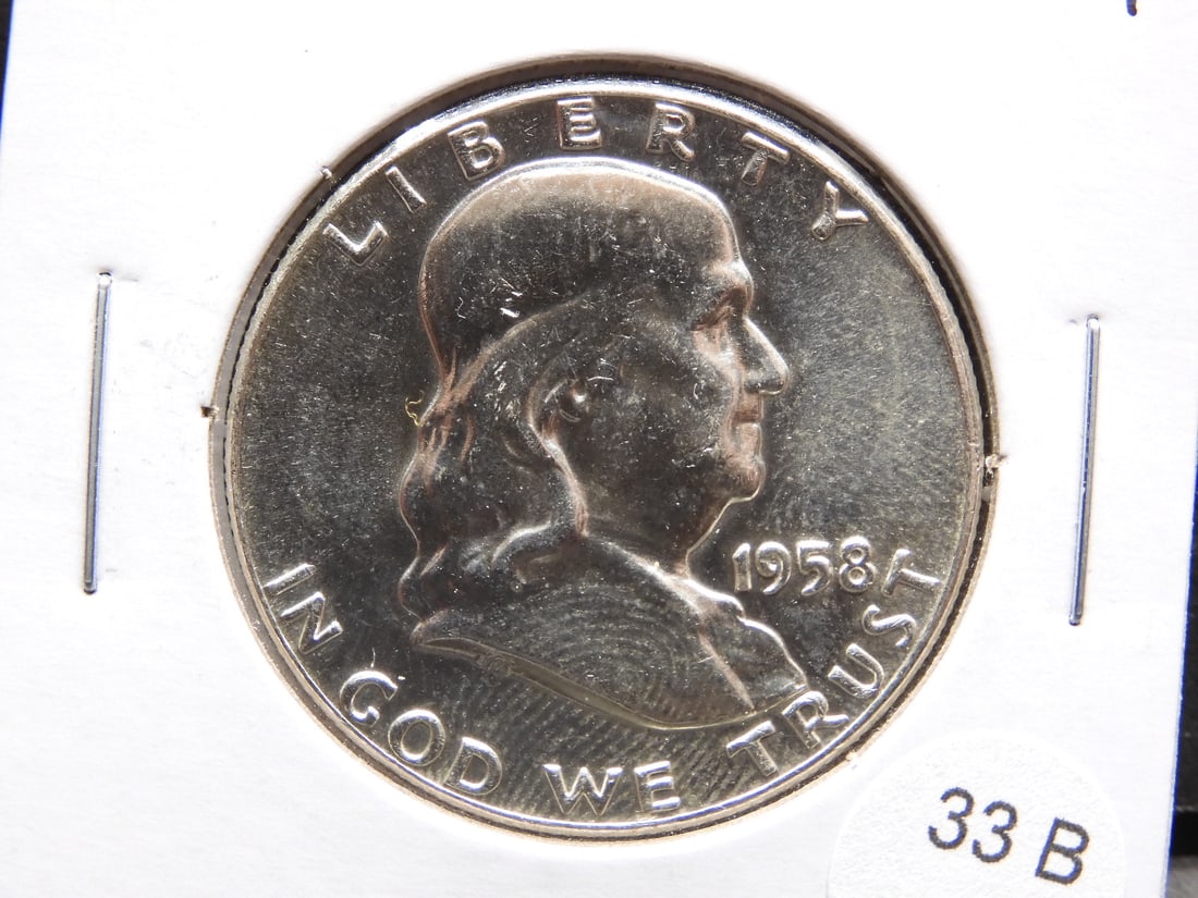 1958 Franklin Half Dollar.: 1958 Franklin Half Dollar.