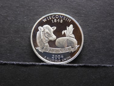2004-S Wisconsin 90% Silver State Quarter. High Book Value