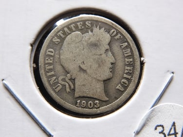 1903-O Barber Dime.