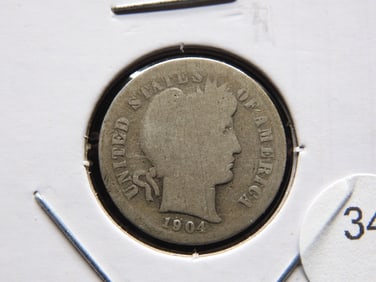 1904-S Barber Dime.
