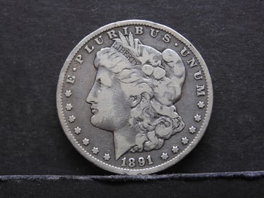 1891-CC Morgan Silver Dollar