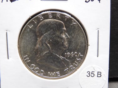 1960-D Franklin Half Dollar.