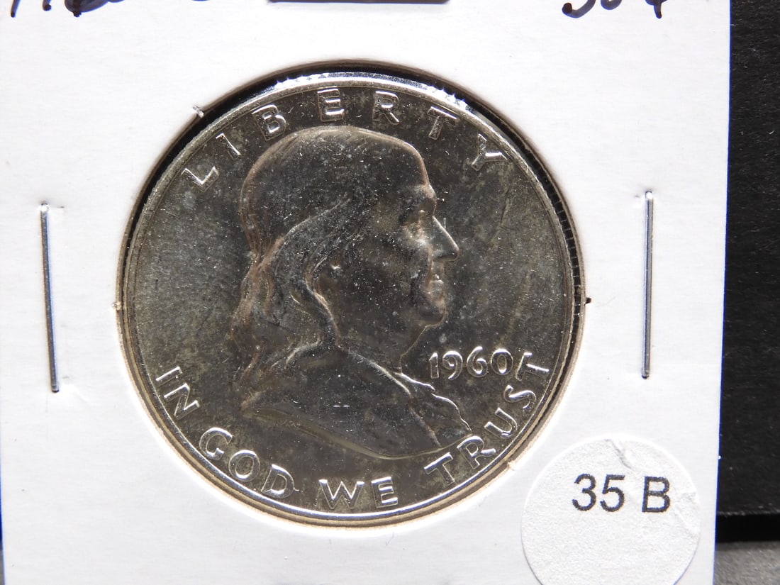 1960-D Franklin Half Dollar.: 1960-D Franklin Half Dollar.