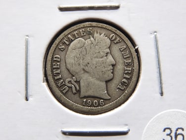 1906-S Barber Dime.