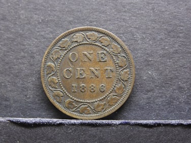 1886 Canada Large Cent. Nice Details