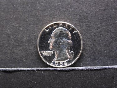 1956 BU 90% Silver Washington Quarter