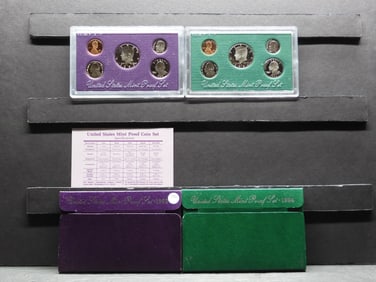 1992-S + 1994-S U.S. Mint Proof Sets.