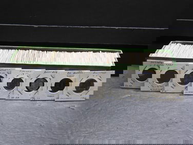 Box of 115+ World Coins.  Circulated. No Silver.