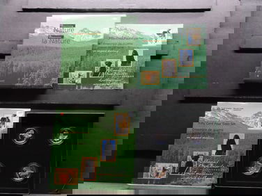 1997 Canadian Sterling Silver Fifty Cent 4 Coin Set.  "Canada's Best Friends".