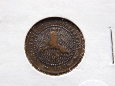 1878 Netherlands 1 Cent. UNC