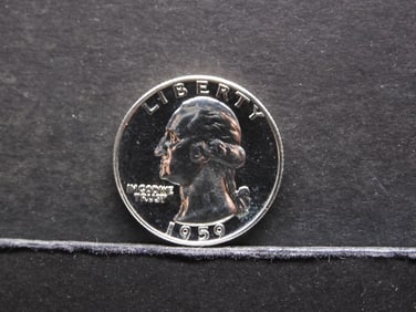 1959 Proof 90% Silver Washington Quarter