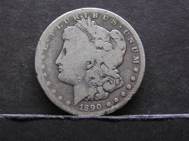 1890-CC Morgan Silver Dollar
