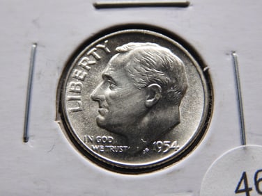 1954 Roosevelt Dime.