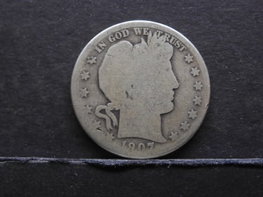 1907-O Barber Half Dollar