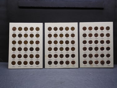 1959-1998 Lincoln Cents Set.  Complete. 90 Coins