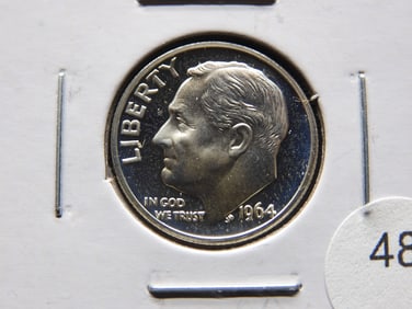 1964 Roosevelt Proof Dime.