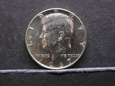 1967 BU 40% Silver Kennedy Half Dollar