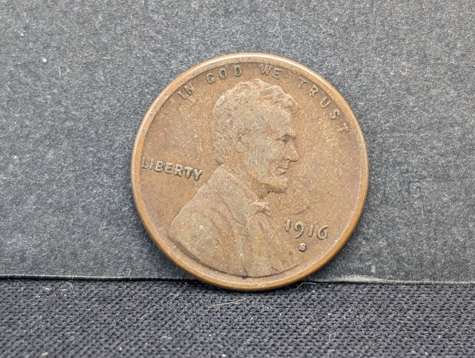 1916-S Lincoln Wheat Cent. Semi Key: 1916-S Lincoln Wheat Cent. Semi Key
