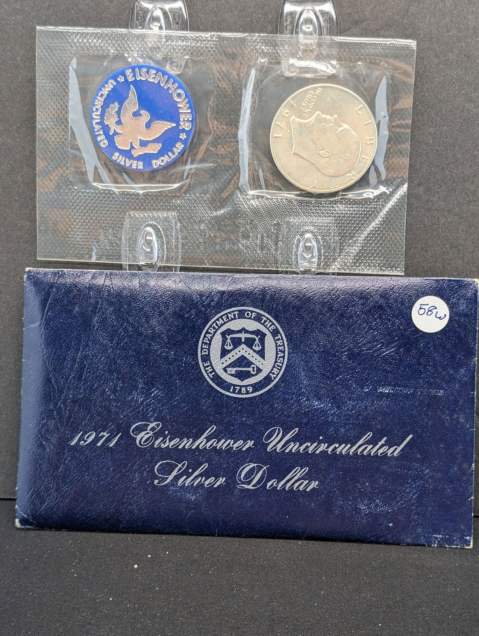 1971-S 40% Silver UNC Eisenhower Dollar (1 of 3)