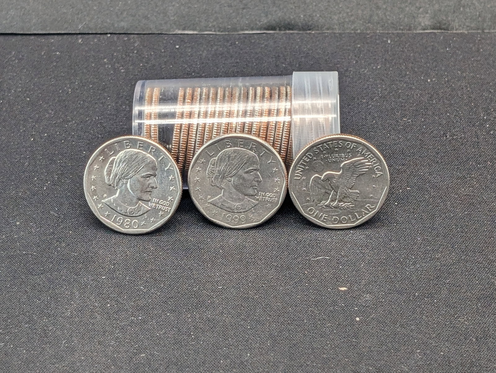 Roll of 25 CHOICE BU Mixed Date Susan B Anthony Dollars. Various Dates: Roll of 25 CHOICE BU Mixed Date Susan B Anthony Dollars. Various Dates