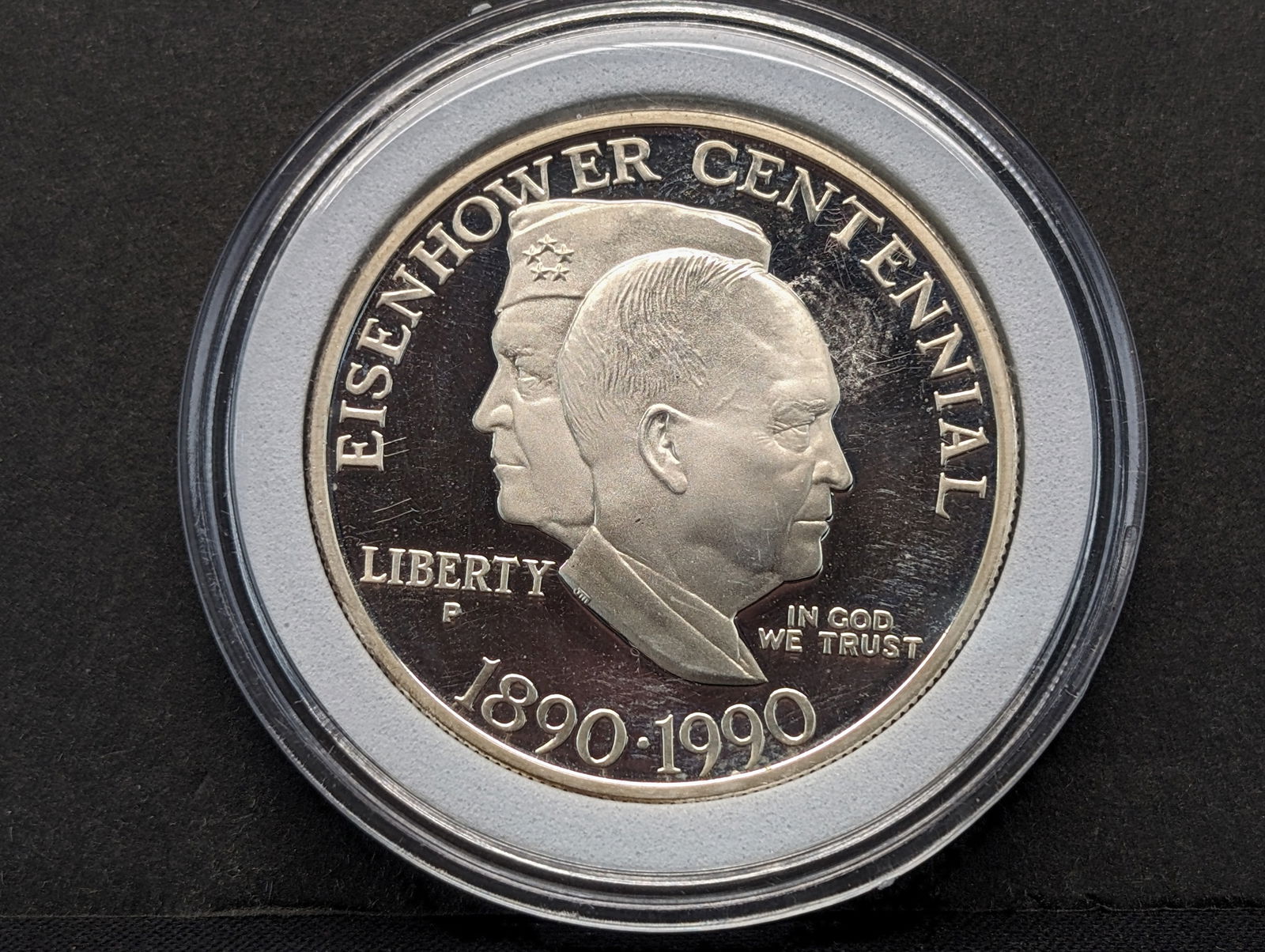 1990-P Eisenhower Centennial Silver Dollar- MS (1 of 2)