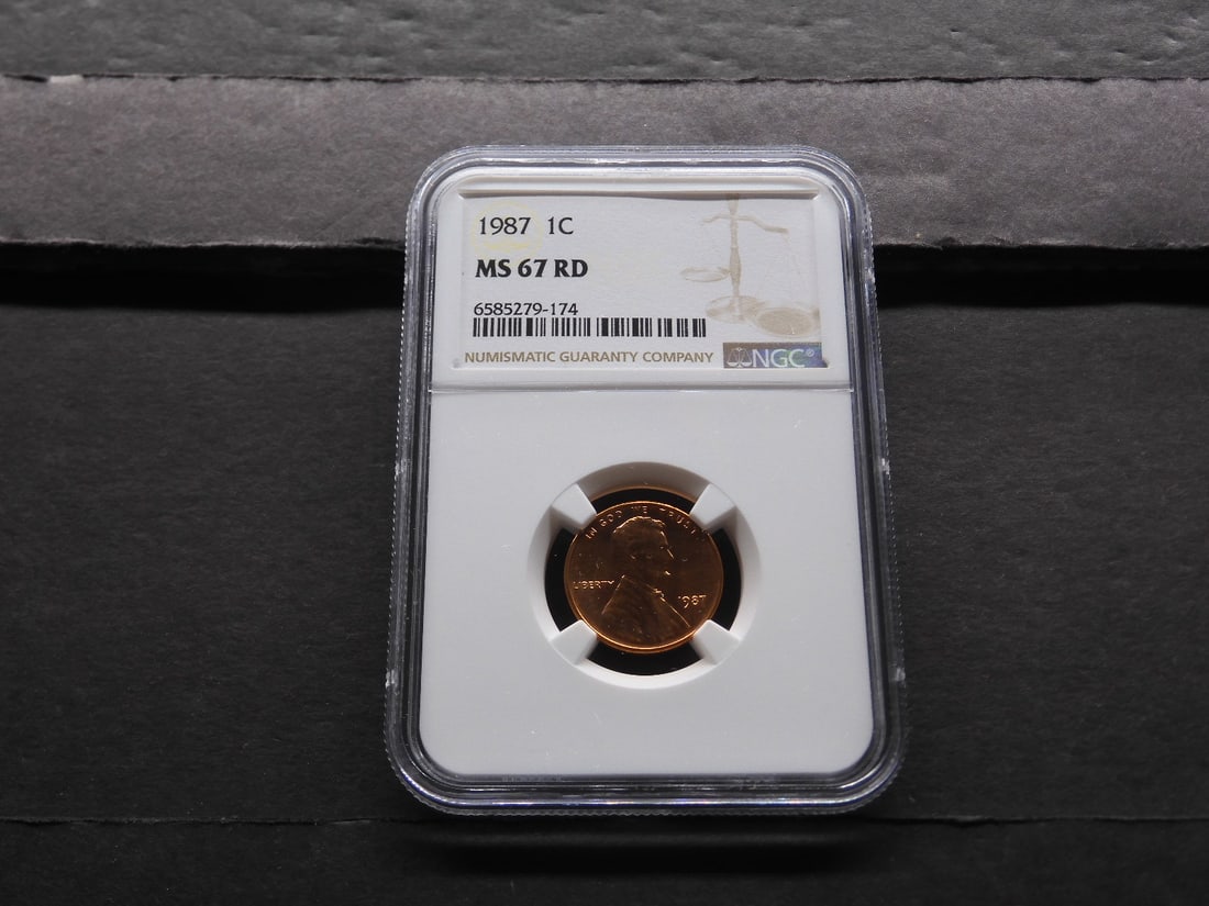 1987 Lincoln Memorial Cent - NGC MS67 RD (1 of 4)