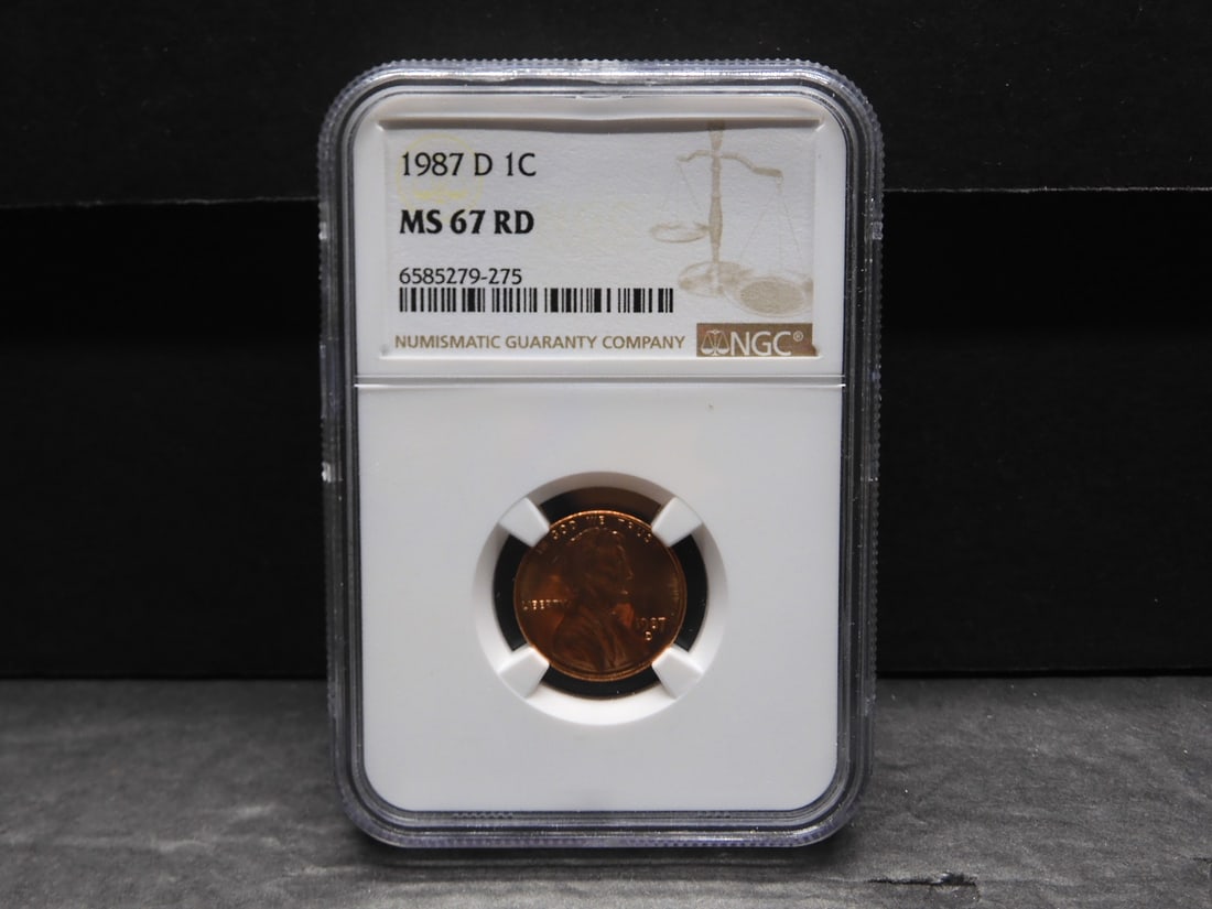 1987-D Lincoln Memorial Cent - NGC MS67 RD (1 of 4)