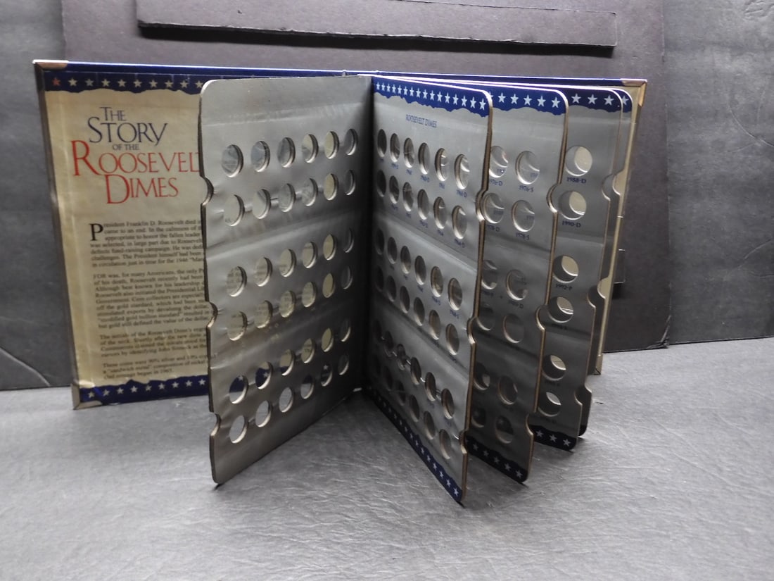 EMPTY U.S. Mint Roosevelt Dime Album 1946- Date (1 of 2)