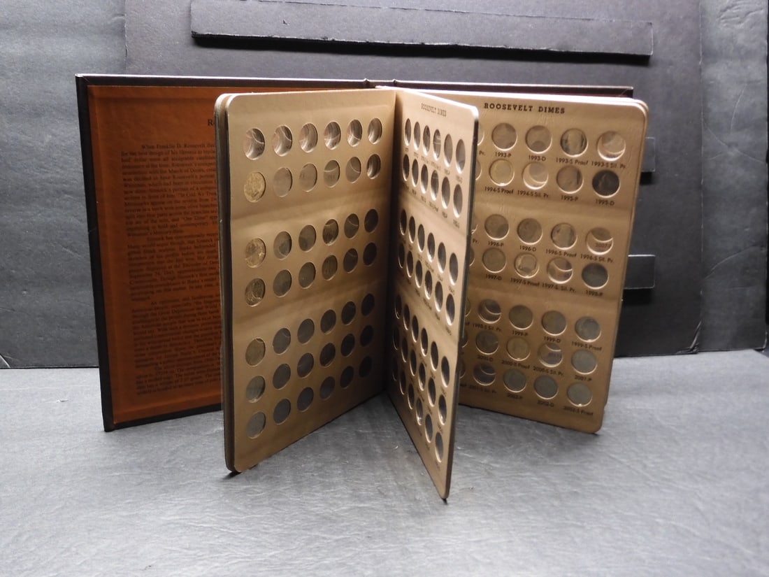 MASSIVE!! 1966-2018 Roosevelt Dime Collection in Album (153 Pcs) (1 of 16)