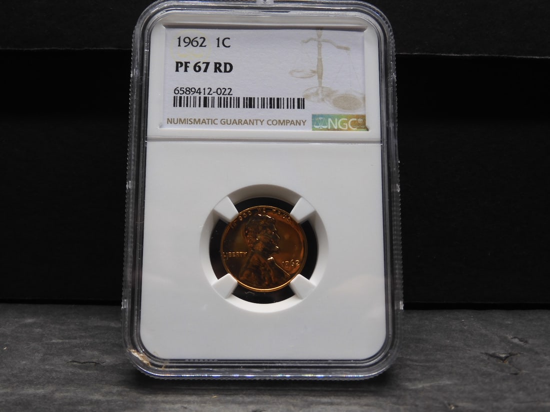 1962 PROOF Lincoln Memorial Cent - NGC PF67 RD (1 of 4)