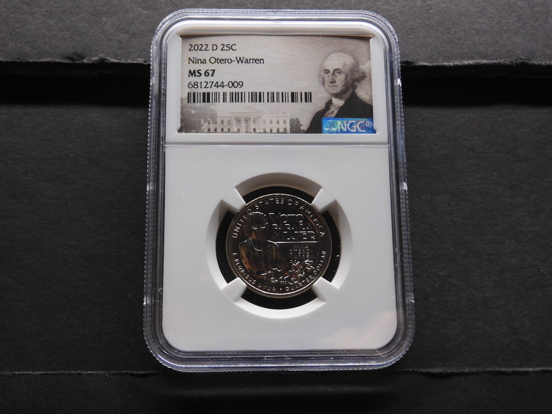 2022-D Nina Otero-Warren Quarter - NGC MS67: 2022-D Nina Otero-Warren Quarter - NGC MS67