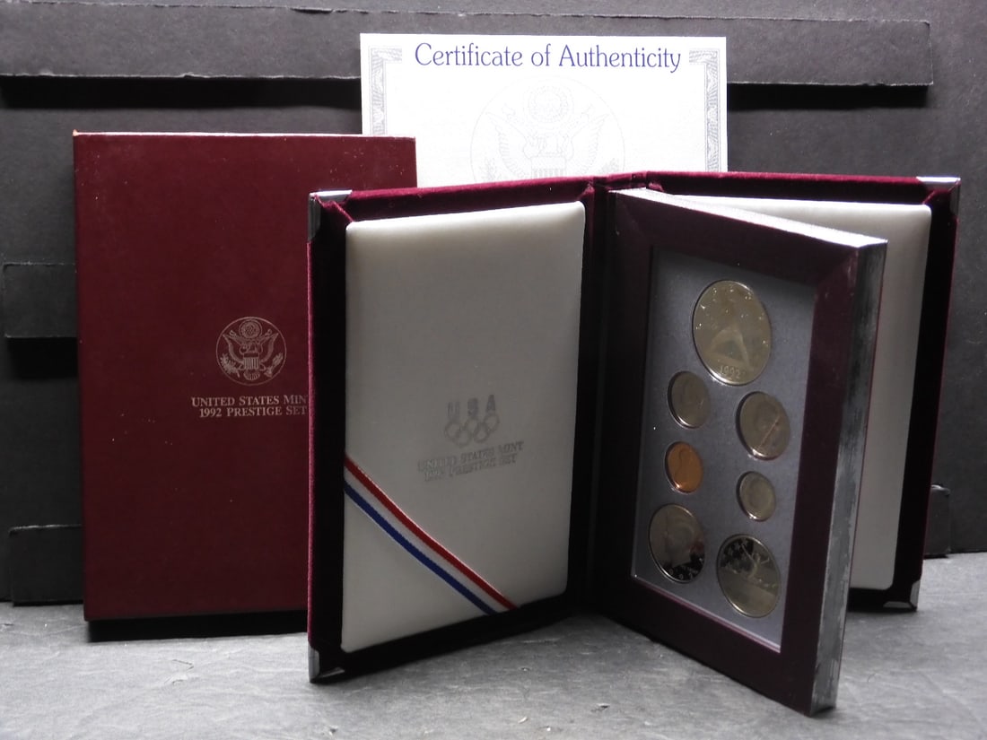 1992-S  U.S. Mint Prestige Proof Set in OGP w/ COA -  Olympic Baseball & Gymnast (1 of 5)