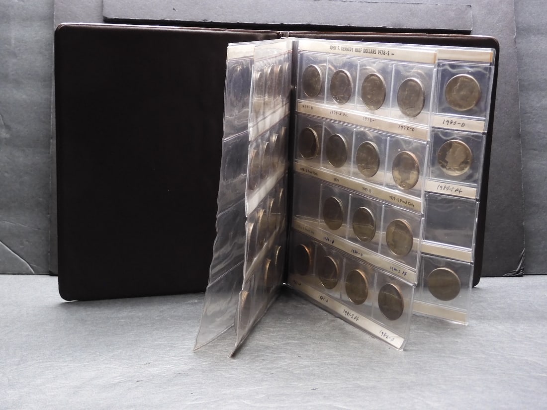 1971-1985 Kennedy Half Dollar Collection in Album (44 Pcs) (1 of 8)