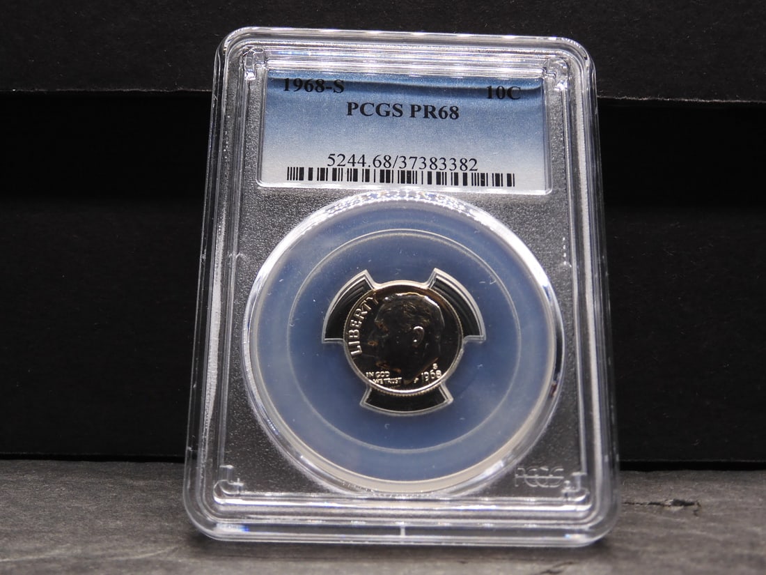 1968-S PROOF Roosevelt Dime - PCGS PR68 (1 of 4)
