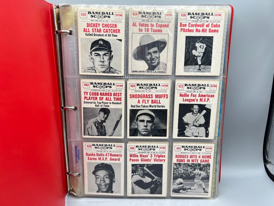 Binder Of Vintage 1960's Post Cereal, Jello & Baseball Scoops Cards W/ Lots of Stars - Varying (1 of 20)