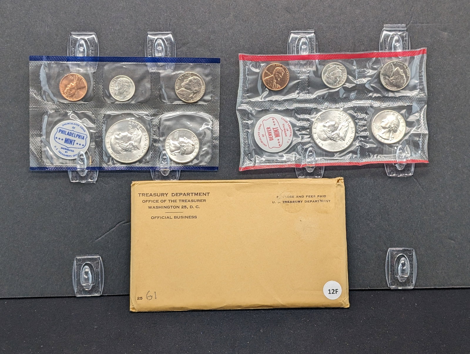 1961 P-D Unc Mint Set (6 total 90% Silver coins) (1 of 5)