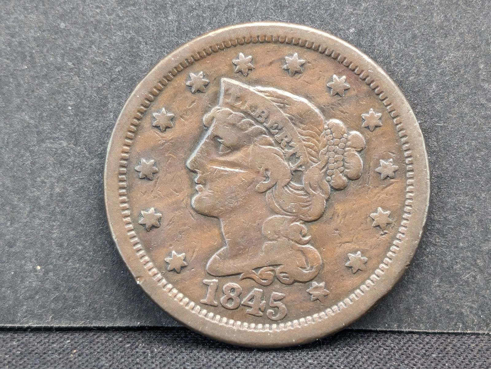 1845 Large Cent (1 of 2)