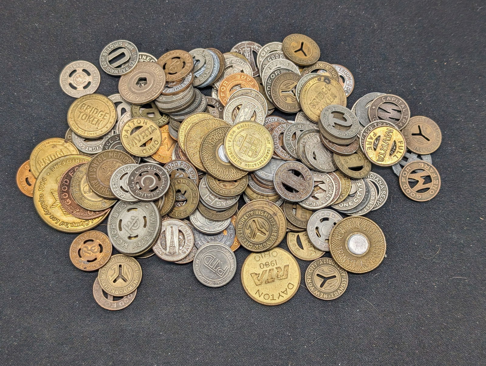 160 Assorted Transit Tokens (1 of 5)