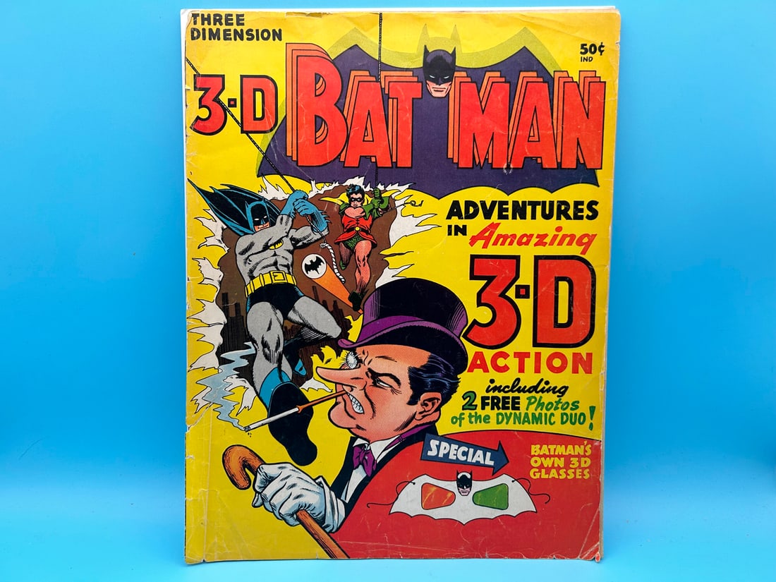 3-D Batman Adventures 1966 Comic W/ non-original 3-D Glasses - Tough (1 of 12)
