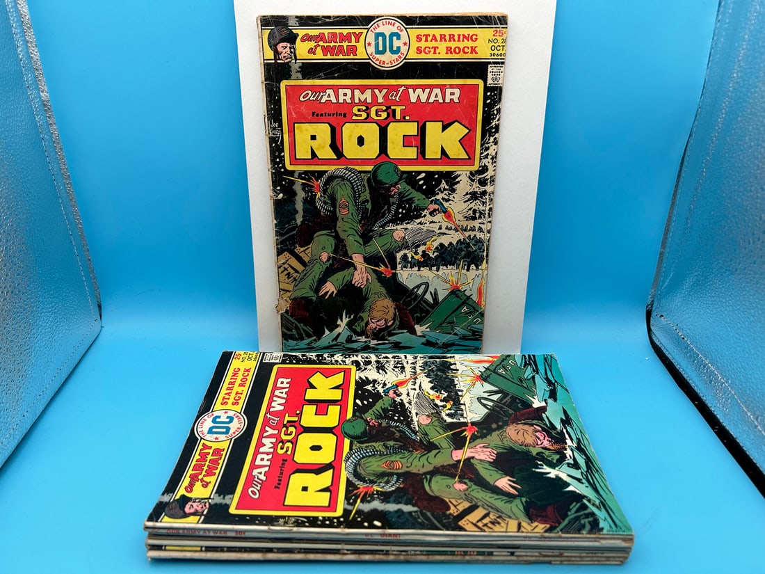 Lot of (9) Assorted Sgt. Rock Comic Books - Varying Conditions (1 of 7)
