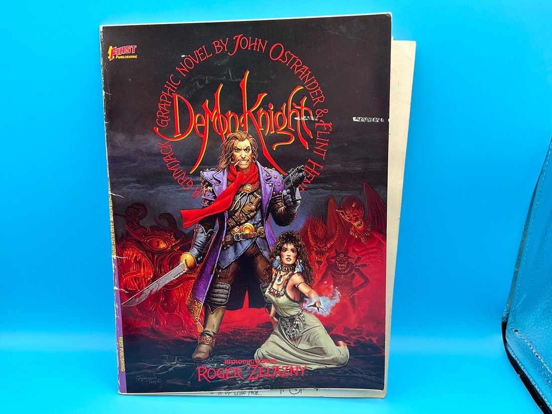 Grimjack #4 Original Cover Art Signed by John Ostrander, Timothy Truman & Other memorabilia (1 of 15)