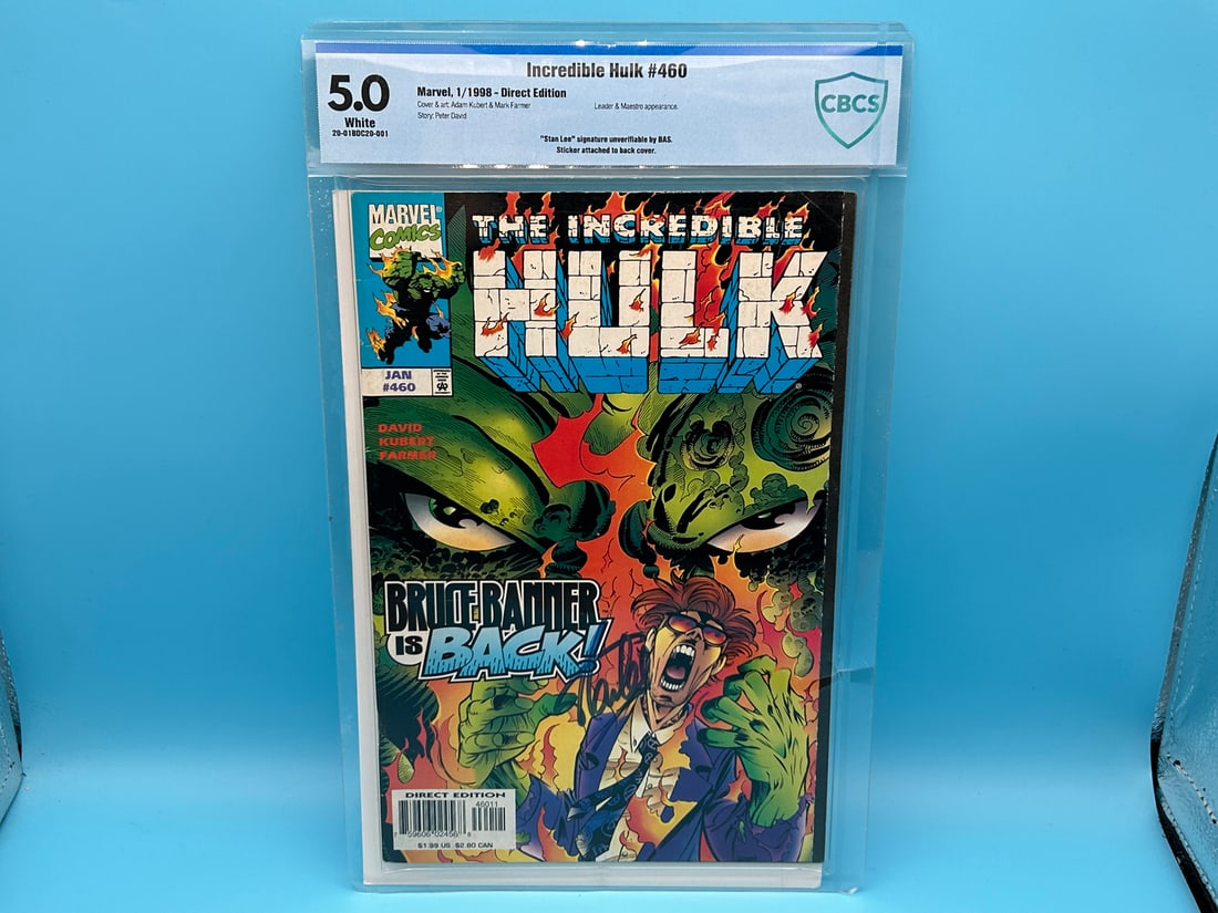 The Incredible Hulk #460 CBCS 5.0 - Possibly Signed By Stan Lee - Unverifiable Signature By CBCS (1 of 6)