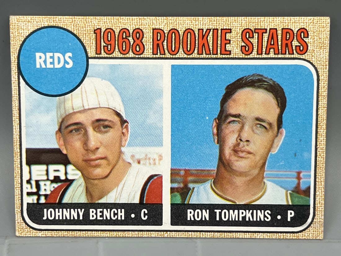 1968 Topps #247 Johnny Bench (HOF) Rookie (Reds Rookies) (1 of 4)