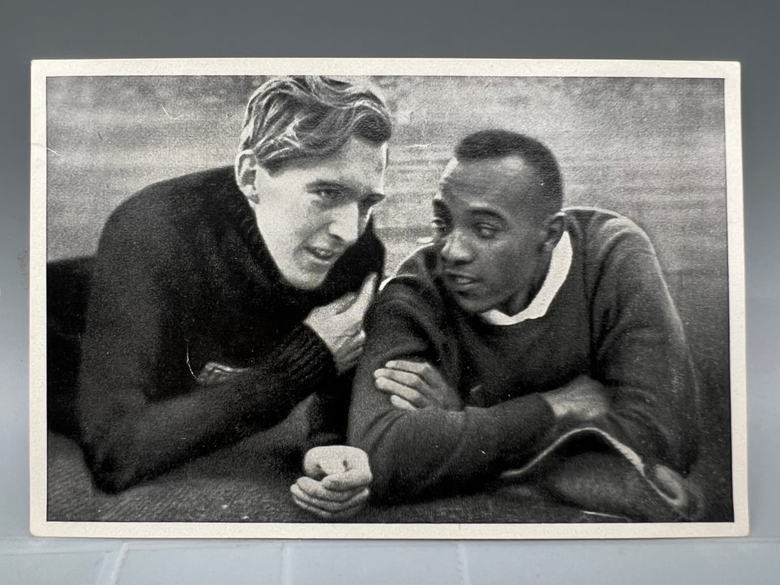 1936 Summer Olympics Reemstma #26 Jesse Owens RC and Luz Long Band II Sammelwerk Nr. 14 (1 of 2)