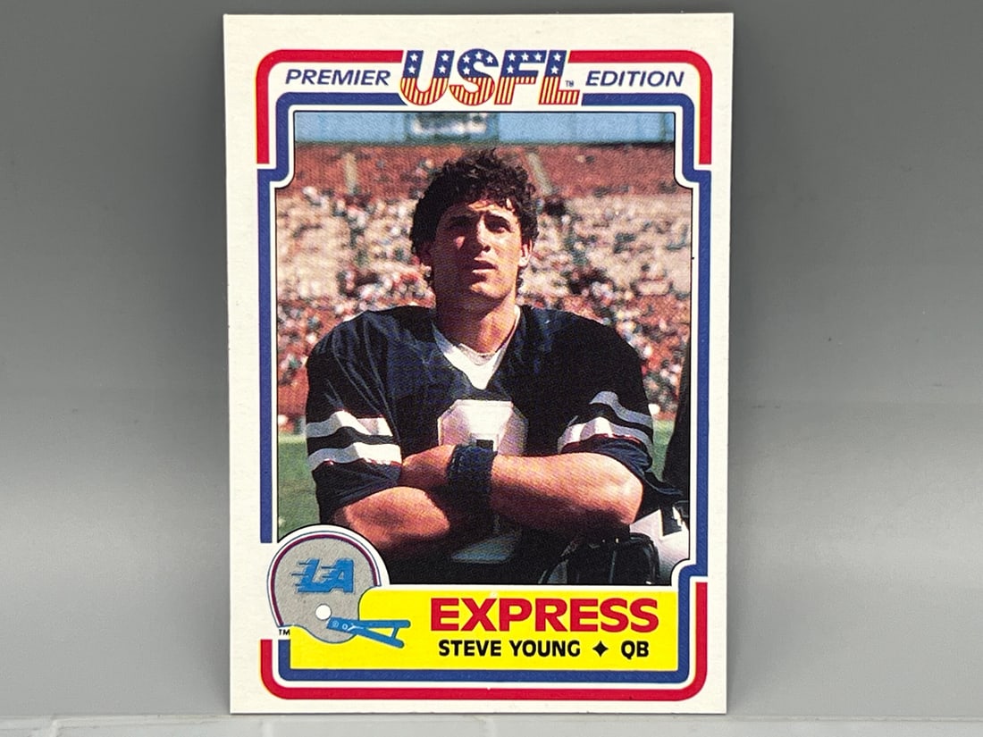 1984 Topps USFL #52 Steve Young (HOF) / ** Rookie ** (1 of 2)